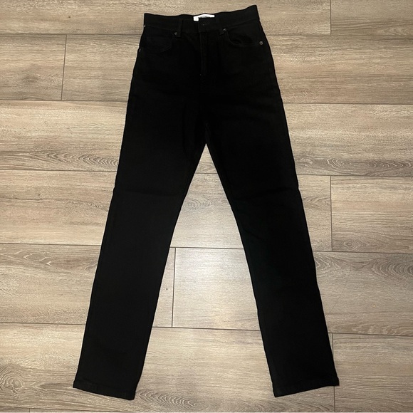 Reformation ultra high rise straight leg Jean black - Picture 4 of 8